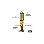 DEWALT 20V MAX LED Work Light, Rechargeable Flashlight, Pivoting Head, Bare Tool Only (DCL050)