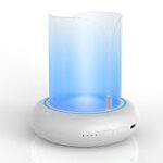 360° Flying Insect Trap with 60h USB Rechargeable Battery, get-rid Food, Plant Fruit-Fly Killer, Night Light Catcher for gnat, noseeum, Flies, housefly, Trap on Indoor House, insectos trampa Grey