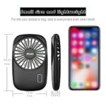 Aluan Handheld Fan Mini Fan Powerful Small Personal Portable Fan Speed Adjustable USB Rechargeable Cooling for Kids Girls Woman Home Office Outdoor Travel, Black