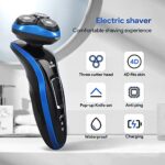 iforecjw Mens Electric Shaver Razor Cordless Beard Trimmer for Men Nose Hair Trimmer 4 in 1 Trimmer Kit USB Rechargeable Razors for Shaving Wet Dry Shaver