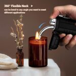 SOMGEM Rechargeable Electric Lighter with 360° Flexible Long Neck for Candle Grill, Waterproof USB Arc Lighters with Lanyard and Hanging Hole, Windproof Plasma Flameless Lighter for Outdoor & Kitchen