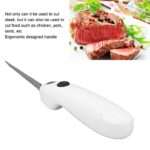 banapoy Electric Knife, Cordless Rechargeable Easy Electric Carving Knife, Stainless Steel Blades Fillet Knife Portable Steak Knife for Carving Meats Bread Poultry Turkey Food