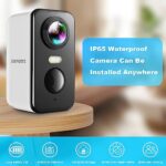 Security Camera Outdoor, 1080P HD Wireless Rechargeable Battery Powered WiFi Home Surveillance Camera with Waterproof, Night Vision, Motion Detection, 2-Way Audio and SD Storage