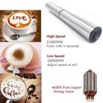 Electric Milk/Coffee Frother, Basecent Rechargeable Handheld Foam Maker/Mixer for Latte, Cappuccino, Frappe Drink, Hot Chocolate, Stainless Steel Silver