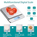 Food Kitchen Scale, Digital Grams and Ounces for Weight Loss, Baking, Cooking, Keto and Meal Prep, Medium