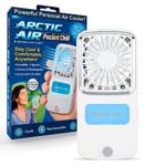 Arctic Air Pocket Chill Personal Air Cooler by Ontel – Powerful 3-Speed, Lightweight, Portable, Cordless, Rechargeable Personal Cooling Fan with Built-In Kickstand