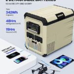 EENOUR 12V Refrigerator Portable Freezer 48 Quart/45L Battery Powered Cooler Compressor Car Fridge 25W Super Energy Saving -4~50? 12/24V DC 110~240V AC Fast Cooling Perfect for RV Truck Van Camping Sailboat