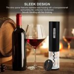 COKUNST Electric Wine Opener, Type-C Charging Wine Corkscrew Bottle Opener With Foil Cutter, Automatic Rechargeable Wine Openers With LED Light For Home Party Restaurant Wedding Gifts