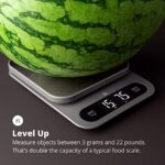 Greater Goods High Capacity Kitchen Scale – A Premium Food Scale, Weighs in Grams & Ounces w/a 22 Pound Capacity, Hi-Def LCD Screen and Stainless Steel Platform