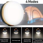 LED Camping Lantern, Rechargeable & Portable Tent Light, 300LM,3 Light Modes,1800mAh Power Bank,with Magnet Base,Electric Lantern Flashlight for Camping/Hiking/Fishing/Hurricane/Emergency(2 Packs)