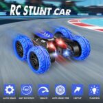 RC Stunt Cars, Remote Control Car 2.4Ghz Stunt Car with Double Sided 360-degree Flips Rotating Car Toy, Rechargeable 4WD Off Road RC Car Toys for Kids 3 4 5 6 7 8-12 Year Old Boys Girls Birthday Gift