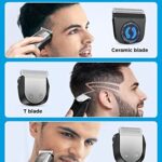 GLAKER Hair Clippers for Men – Cordless 3 in 1 Versatile Hair Trimmer with 13 Guards, 3 Detachable Blades & Turbo Motor, Professional Mustache Grooming Kit for Barbers, USB C Rechargeable (Grey)