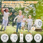 Shonoppy Bubble Machine for Kids Electric Bubble Maker,Durable Automatic Bubble Blower Machine Rotatable 90°/360°,12000+ Bubbles/min Rechargeable Bubble Machine for Parties,Outdoor Boys/Girls Toys