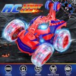 Mafbeanl Remote Control Car Stunt RC Cars 360° Rotating with 2.4GHz Rechargeable Wheel Lights Toys Car Gift for Boys 3 4 5 6 7 8 9 10 11 12 (Red)